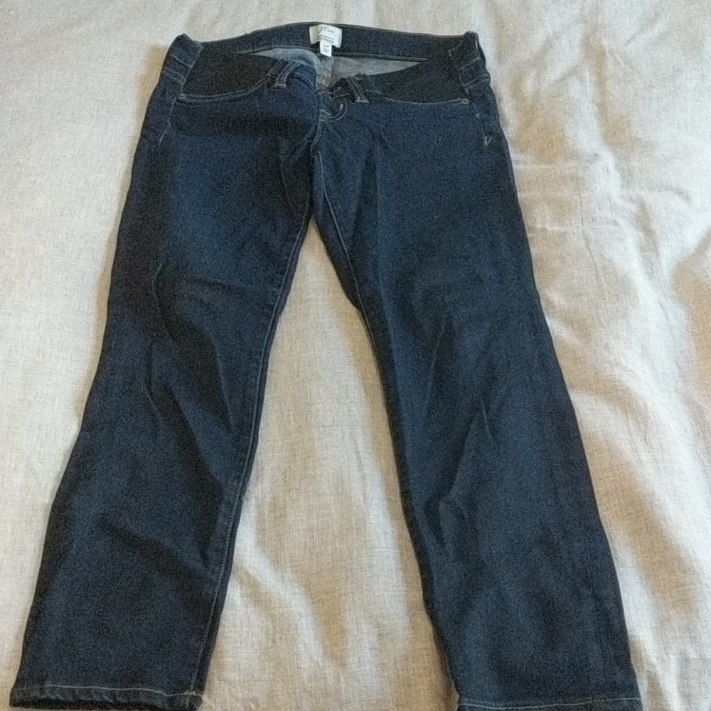 Maternity JCrew blue jeans